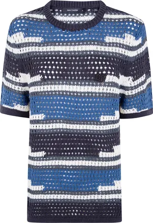 Daily Paper Clothing Kente Stripe Knit Shirt