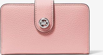 Michael Kors MK Pop Charm Medium Pebbled Leather Wallet