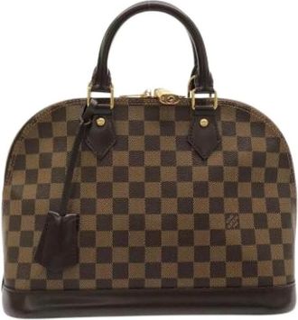 Louis Vuitton Pre-owned Damier Ebene Handbag - Dames - Vintage Handtas - Bruin - ONE Size - Vintage