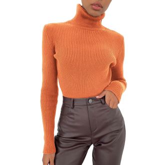 Generic Turtleneck Jumpers for Women UK Women Plus Size Soft Sweater Slim Fit Lightweight Long Sleeve Tops Undershirt Knitted Warm Fashion Pullover Casual Rou
