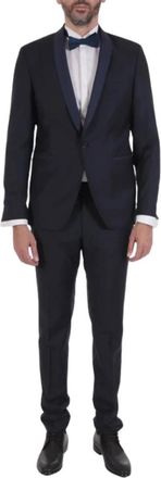 Karl Lagerfeld Tuxedo Suit Fun - Heren - Business pakken - Blauw - 2XL - Kostuums