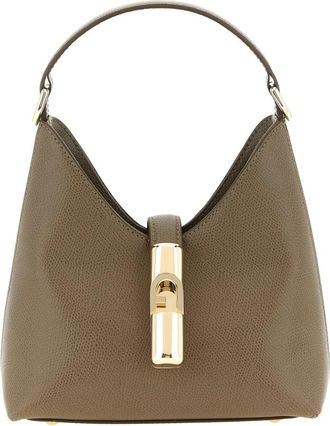 Furla Iride Mini Hobo - Dames - Schoudertassen - Groen - ONE Size - Leer - Tassen