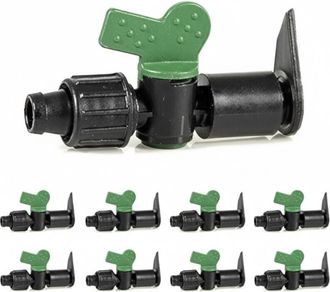 No Brand No Brand - Pack 50 Llave De Paso Layflat A Cinta De Goteo 16mm Conector Para Riego Por Goteo