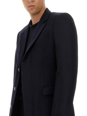Givenchy Virgin Wool Trench Coat - Blue