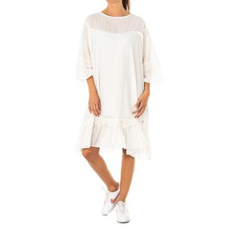 La Martina Stretch jurk met 3/4 mouw ronde hals LWD006 vrouw