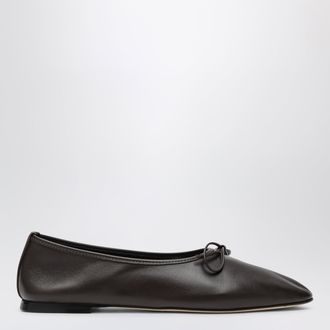 Dear Frances Ballerine Gala in pelle color espresso