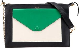 Celine Pre-owned Cross Body Bags, female, Multicolor, Size: ONE SIZE Pre-owned Vintage Leather Crossbody Bag