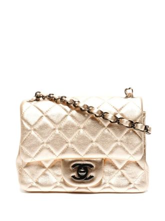 Chanel 2020-2021 mini chain-strap shoulder bag - Gold