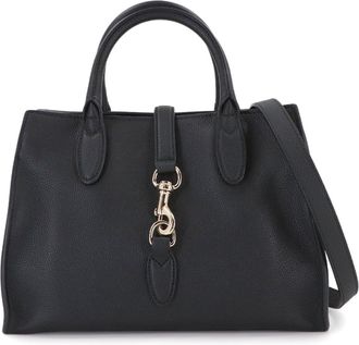 Gucci Black Leather Handbag Tote Bag (Pre-Owned)