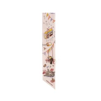 Ferragamo Silky Scarves, female, Pink, Size: ONE SIZE Silk Bandeau