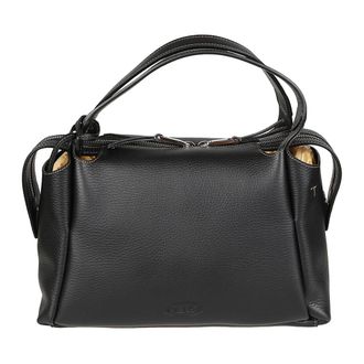 Tod's Tassen, Dames, Zwart, ONE Size, Leer, T Timeless Tote