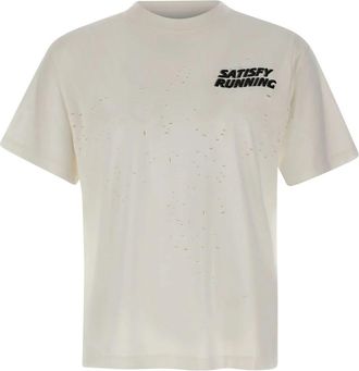 SATISFY Moth Tech T-Shirt - Heren - T-shirts - Wit - M - Katoen - Tops