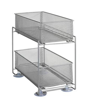 WENKO Estanter&iacute;a De 2 Niveles Plata Almacenaje Cocina