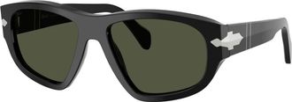 Persol Po 0050S Irregular Frame Zonnebril - unisex - Zonnebrillen - Zwart - 58 MM - Accessoires