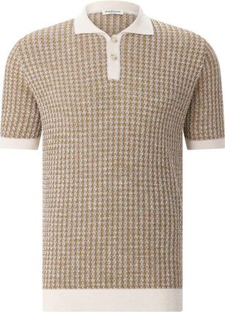 Phil Petter Polo Shirt - Heren - Polos - Bruin - 2XL - Katoen - Tops