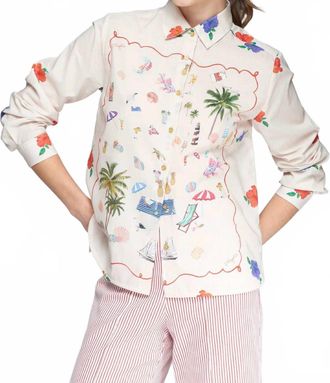 Vilagallo Isabella Beach Shirt In Multi