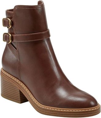 Marc Fisher Marieta Boots Womens Brown Faux Leather Ankle Bootie ZOGG1910