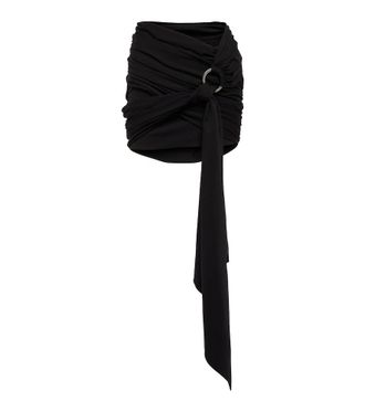 The Attico Fran technical jersey miniskirt