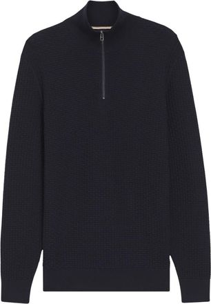 HUGO BOSS Hugo Boss-Pull - Heren - Coltruien - Blauw - XL - Truien & Vesten