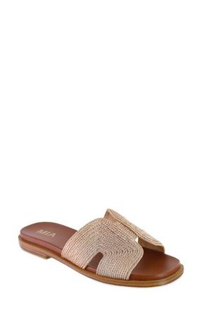 Mia Slide Sandal in Soft Gold at Nordstrom, Size 11