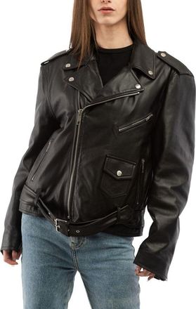 Moschino Womens Black Polyester Leather Jacket Clothing