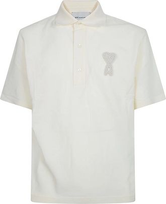 Ami Ami T-shirts en polos - Heren - Polos - Beige - M - Katoen - Tops