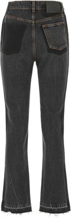Alexander McQueen Womens Black Denim Jeans 1131 Exterior: Cotton