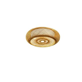 OEM L&aacute;mpara Colgante De Bamb&uacute; Hecha A Mano, Luz Suave, Flor&oacute;n De Techo De 60 Cm, Bombilla (e27) No Incluida