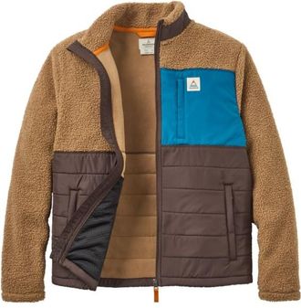 Passenger Born Explorer Recycled Polar-Lined Sherpa Fleece Fleecejacke für Herren | braun