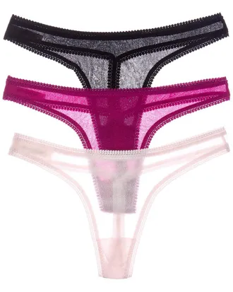 OnGossamer On Gossamer 3Pk Gossamer Mesh Hip G Thong Underwear