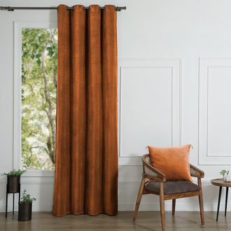 Febronie Cortina con ojales algodón terracotta 135x260