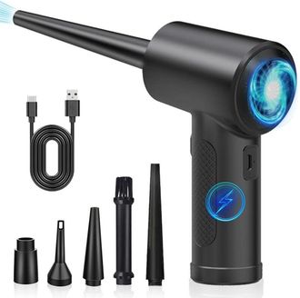 OEM Soplador De Aire Comprimido De 3 Velocidades Para Pc - Soplador Para Coche Con Bater&iacute;a De 6000 Mah, Pulverizador De Aire Seco Para Limpieza De Pc, Air