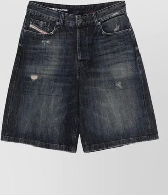 Diesel knee-length denim shorts