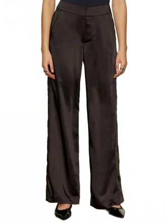Sanctuary Modern Satin Trouser In Black