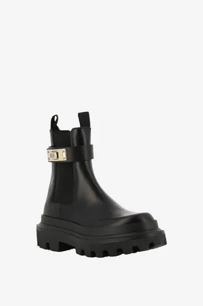 Dolce & Gabbana Weitschaftstiefel schwarz Casual-Look online