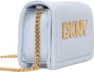 DKNY Borsa mini con placca logo - Blu