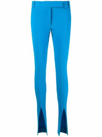 The Attico Freja front-slit tailored trousers - Blue