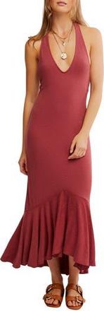 Free People Alix Halter Midi Dress in Red Pear at Nordstrom Rack, Size Medium