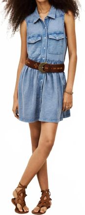 BA&SH Ilona Shirt Dress In Ciel