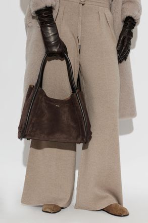 Max Mara Suede Tote Bag Marine, Womens, Brown
