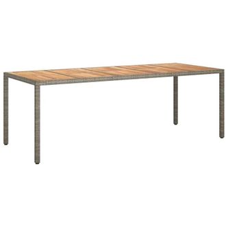 vidaXL Vidaxl - Tavolo da Pranzo da Giardino Grigio 250 x 100 x 75 cm