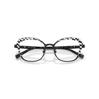 Luxottica 2046t Vista Lightweight Titanium Eyeglasses with Checkerboard Detailing