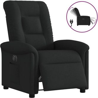 vidaXL Sill&oacute;n Reclinable El&eacute;ctrico De Tela Negro Vidaxl