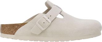 Birkenstock Boston BS Modern Suede Antique White 1024731 Mens