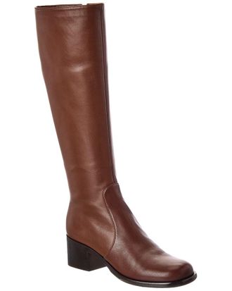 Sergio Rossi Aden 50 Leather Knee-High Boot