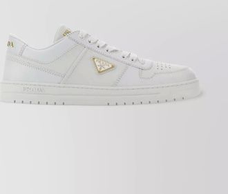 Prada leather low-top sneakers