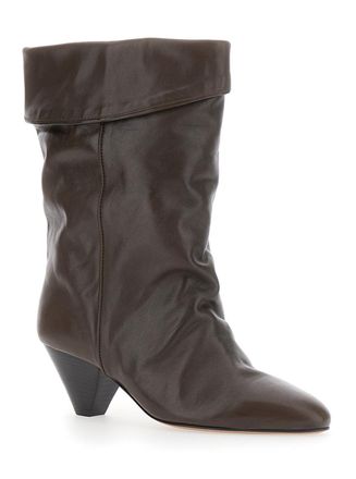 Isabel Marant Womens Ankle Boots Dalby Brown Leather