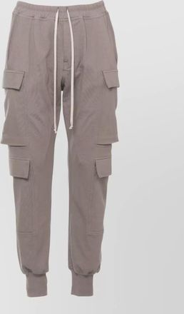 Rick Owens cargo cotton pants multiple pocket design