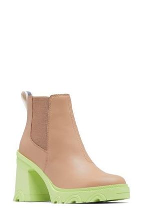 Sorel Brex Waterproof Platform Block Heel Chelsea Boot in Canoe/Tippet at Nordstrom Rack, Size 7.5