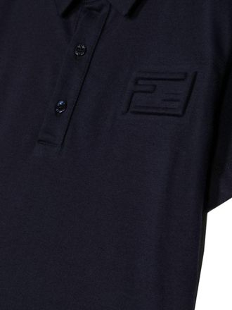 Fendi Logo Polo Shirt - Blue